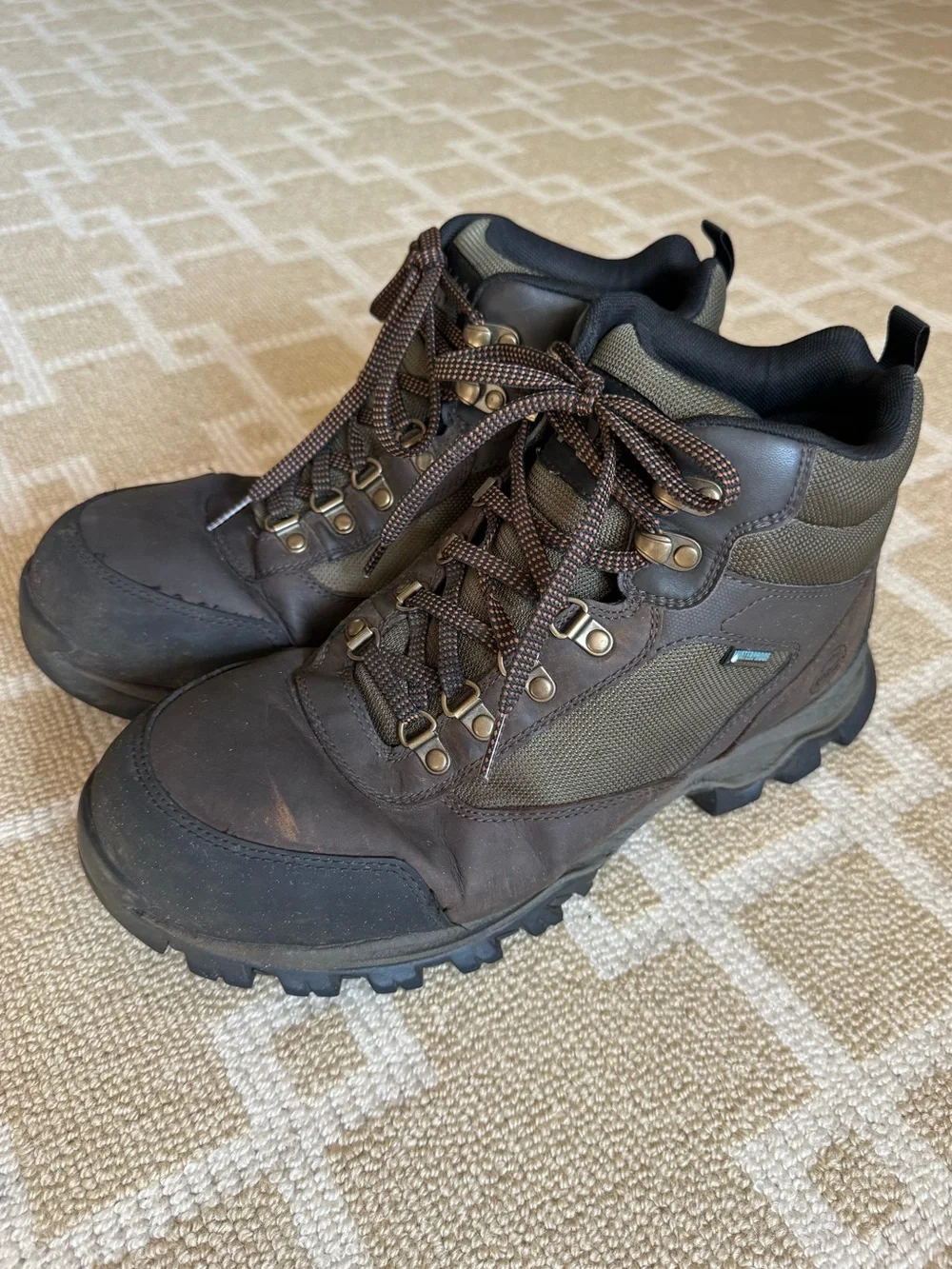 Timberland PRO Keele Ridge Steel Toe Waterproof Work Boots Brown 10.5W